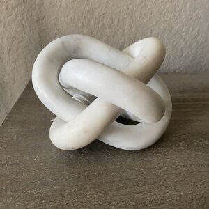 Lulu and Georgia Bloomingville Cassian Marble Chain Sculpture Home Decor Piece